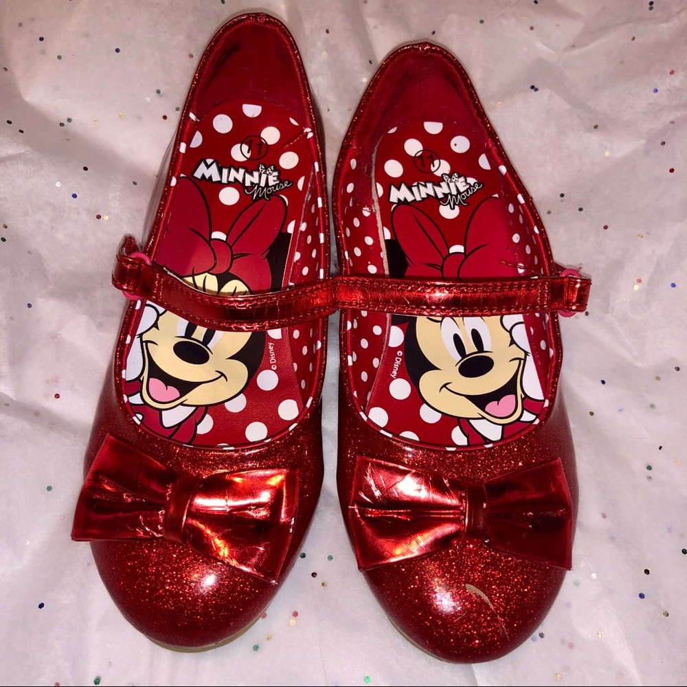 Red sparkle shoes
